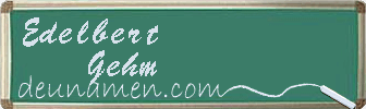 Edelbert Gehm Visitenkarte